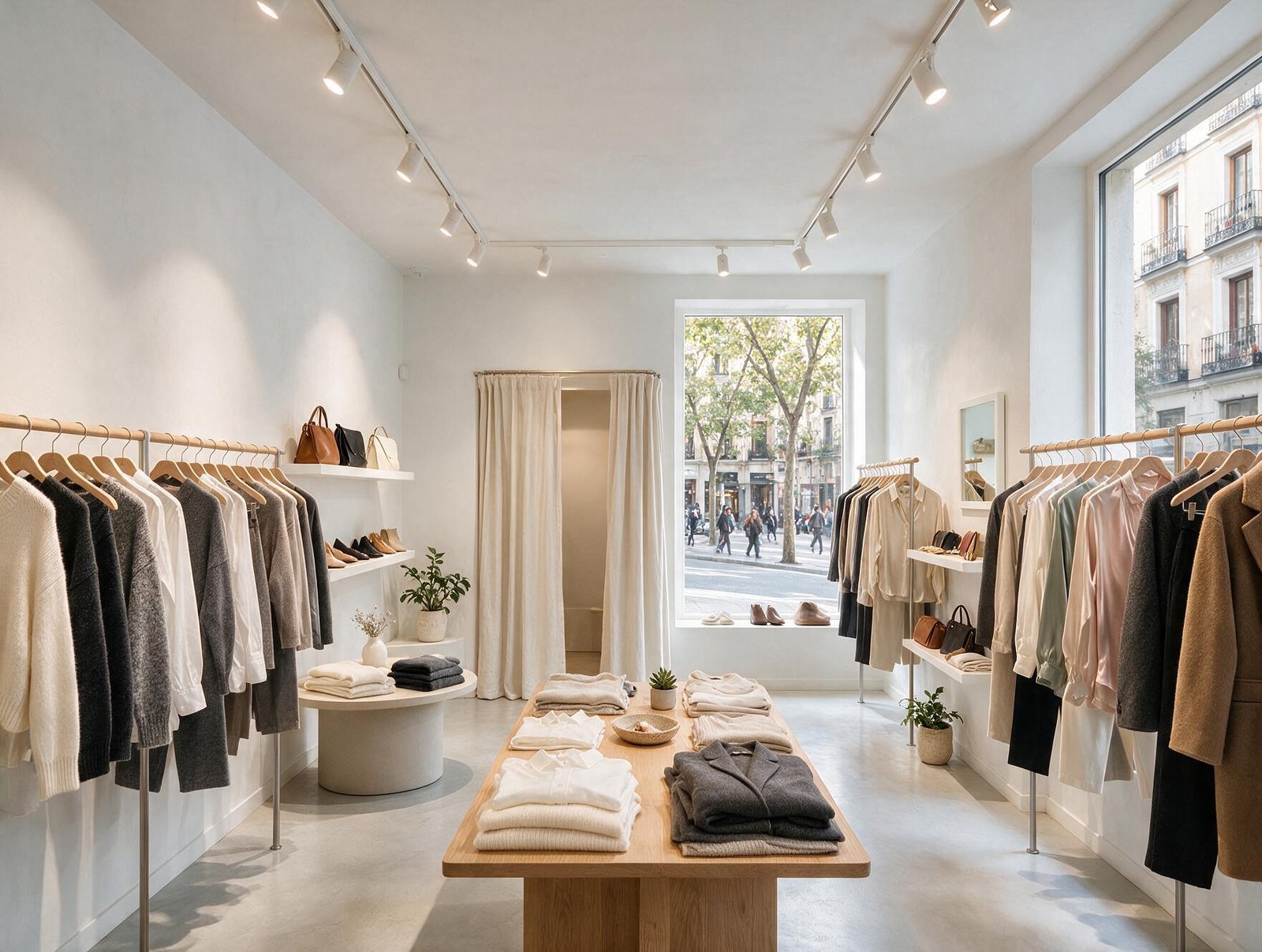 Tienda de moda en el barrio de Salamanca después de la reforma